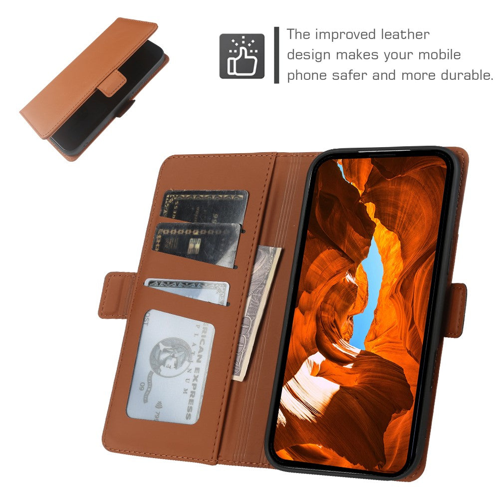 Lædercover til iPhone 7 4,7 tommer / 8 4,7 tommer / SE (2022) / SE (2020) Pung, stativ, TPU + PU Skin-touch cover
