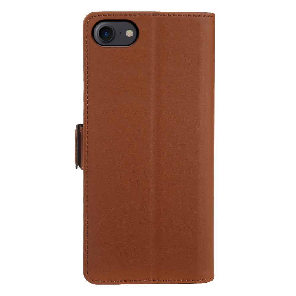 Lædercover til iPhone 7 4,7 tommer / 8 4,7 tommer / SE (2022) / SE (2020) Pung, stativ, TPU + PU Skin-touch cover