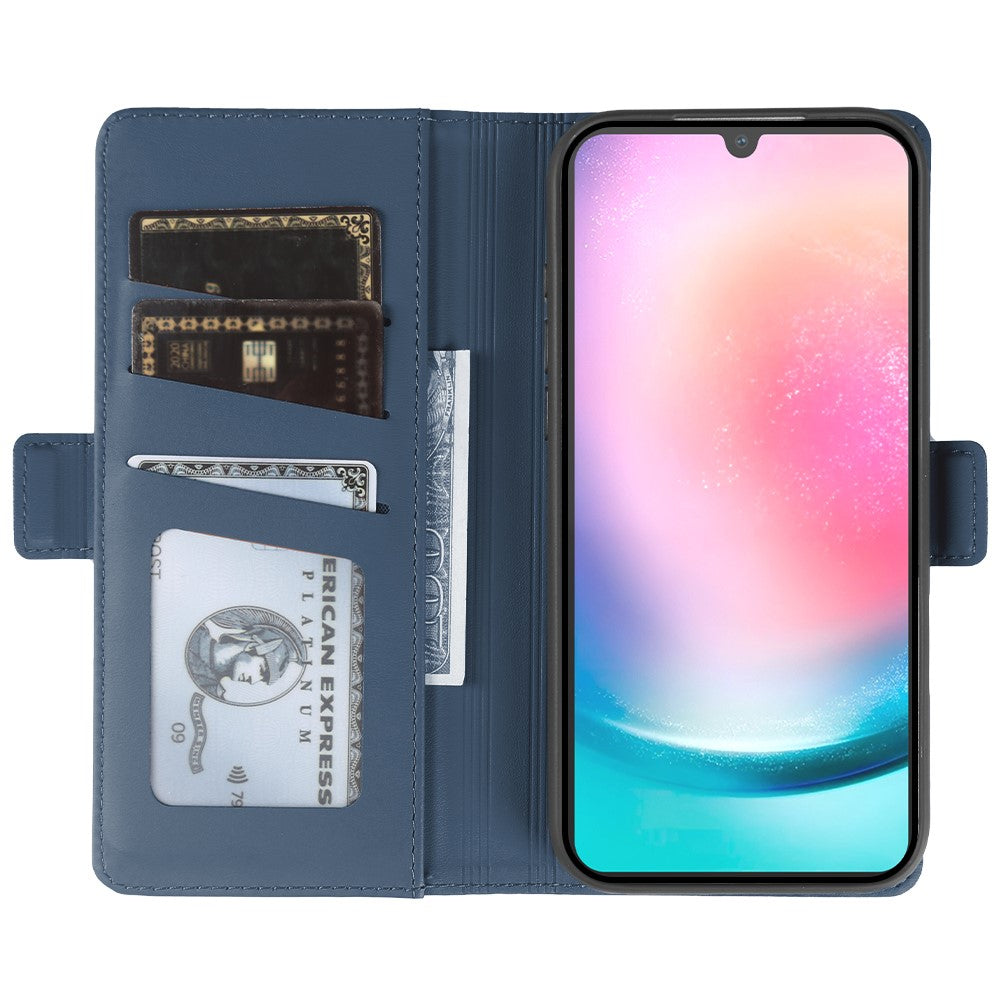 For Samsung Galaxy A24 5G Leather Case Wallet Stand TPU + PU Skin-touch Cover