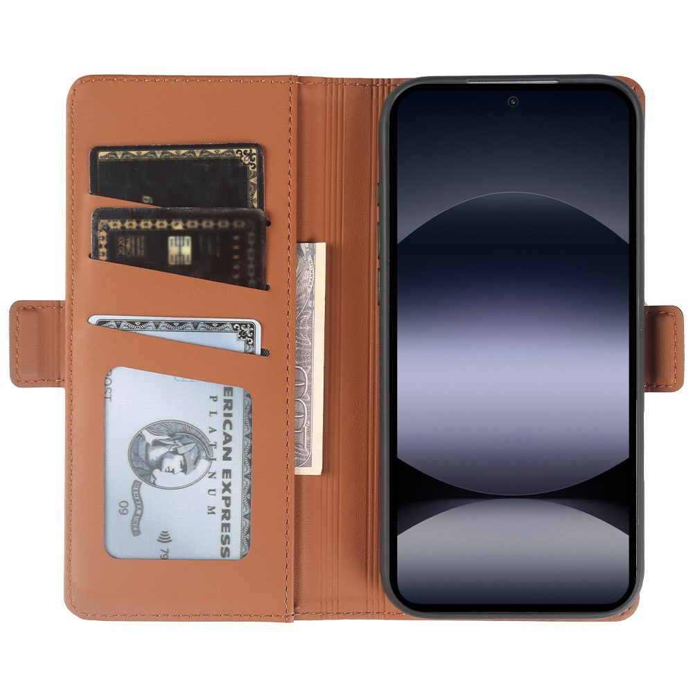 For Xiaomi Redmi Note 14 Pro 5G  /  Poco X7 5G Leather Case Wallet Stand TPU + PU Skin-touch Cover