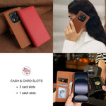 For Xiaomi Redmi Note 14 Pro 5G  /  Poco X7 5G Leather Case Wallet Stand TPU + PU Skin-touch Cover
