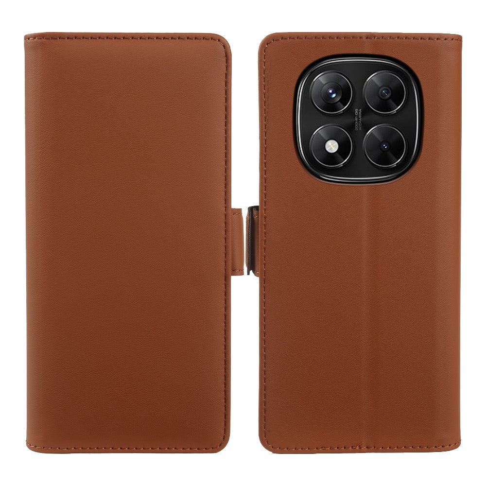 For Xiaomi Redmi Note 14 Pro 5G  /  Poco X7 5G Leather Case Wallet Stand TPU + PU Skin-touch Cover