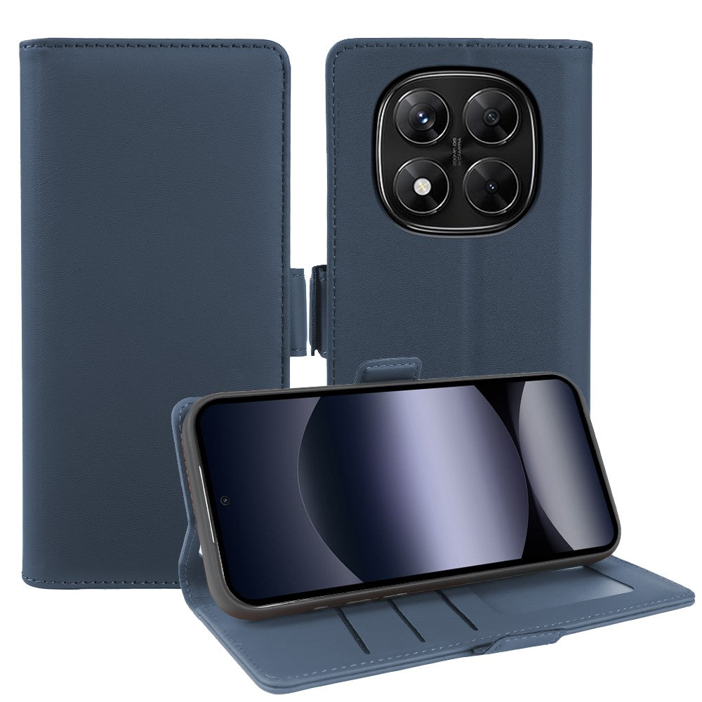 For Xiaomi Redmi Note 14 Pro 5G  /  Poco X7 5G Leather Case Wallet Stand TPU + PU Skin-touch Cover