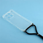 Case for Honor X7d 4G / 5G / 400 Smart 5G Reinforced Corner TPU Clear Phone Cover with Lanyard