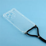 For Honor X8d 4G Case Reinforced Corner TPU Clear Phone Cover with Lanyard
