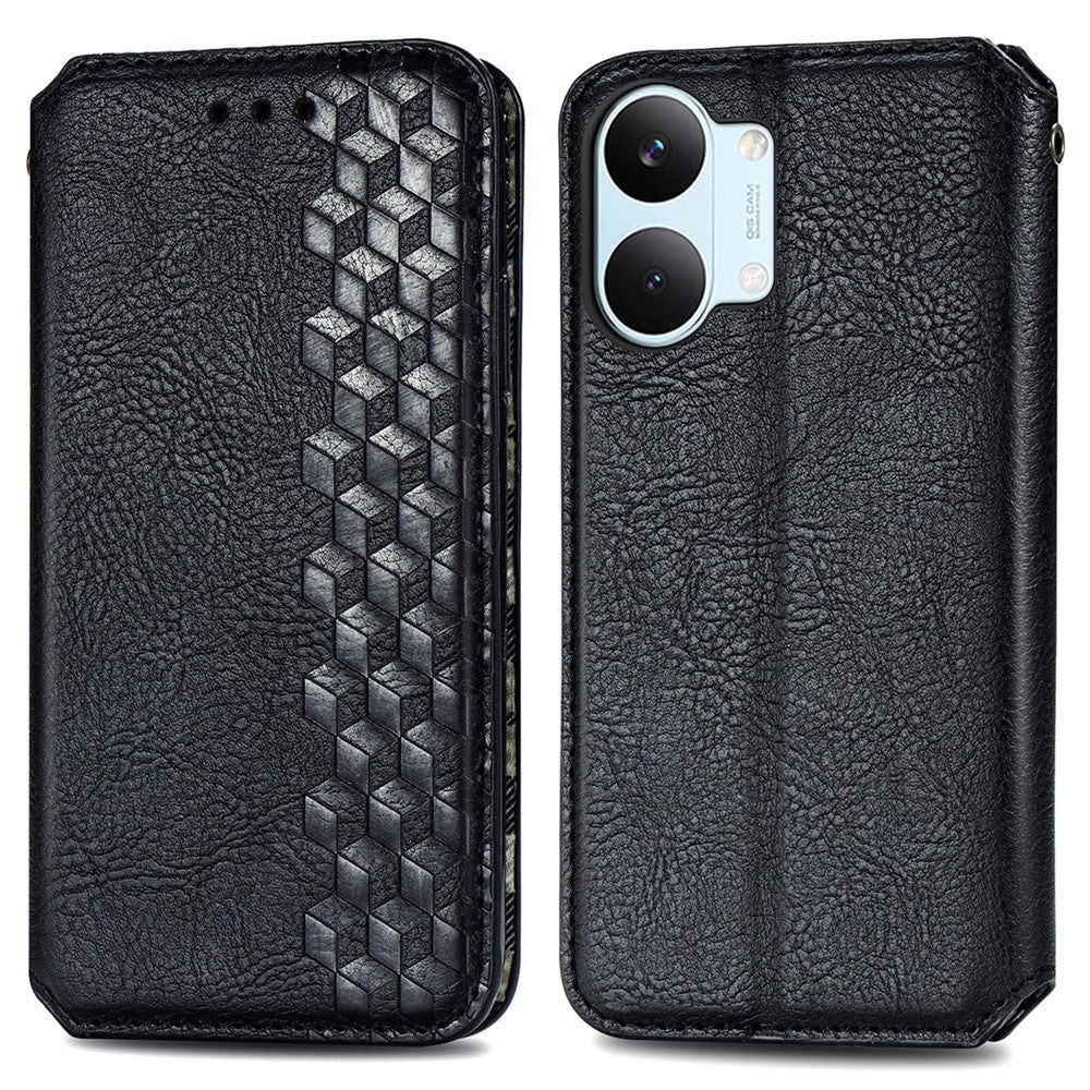 For Xiaomi Poco X8 Pro Max 5G  /  Redmi Turbo 5 Max 5G Case Rhombus Imprint PU Leather Wallet Phone Cover