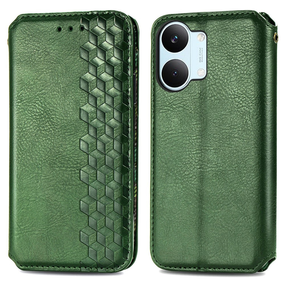 For Xiaomi Poco X8 Pro Max 5G  /  Redmi Turbo 5 Max 5G Case Rhombus Imprint PU Leather Wallet Phone Cover