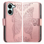 Case For Xiaomi Poco X8 Pro 5G  /  Redmi Turbo 5 5G Butterfly Pattern PU Leather Wallet Phone Cover with Strap