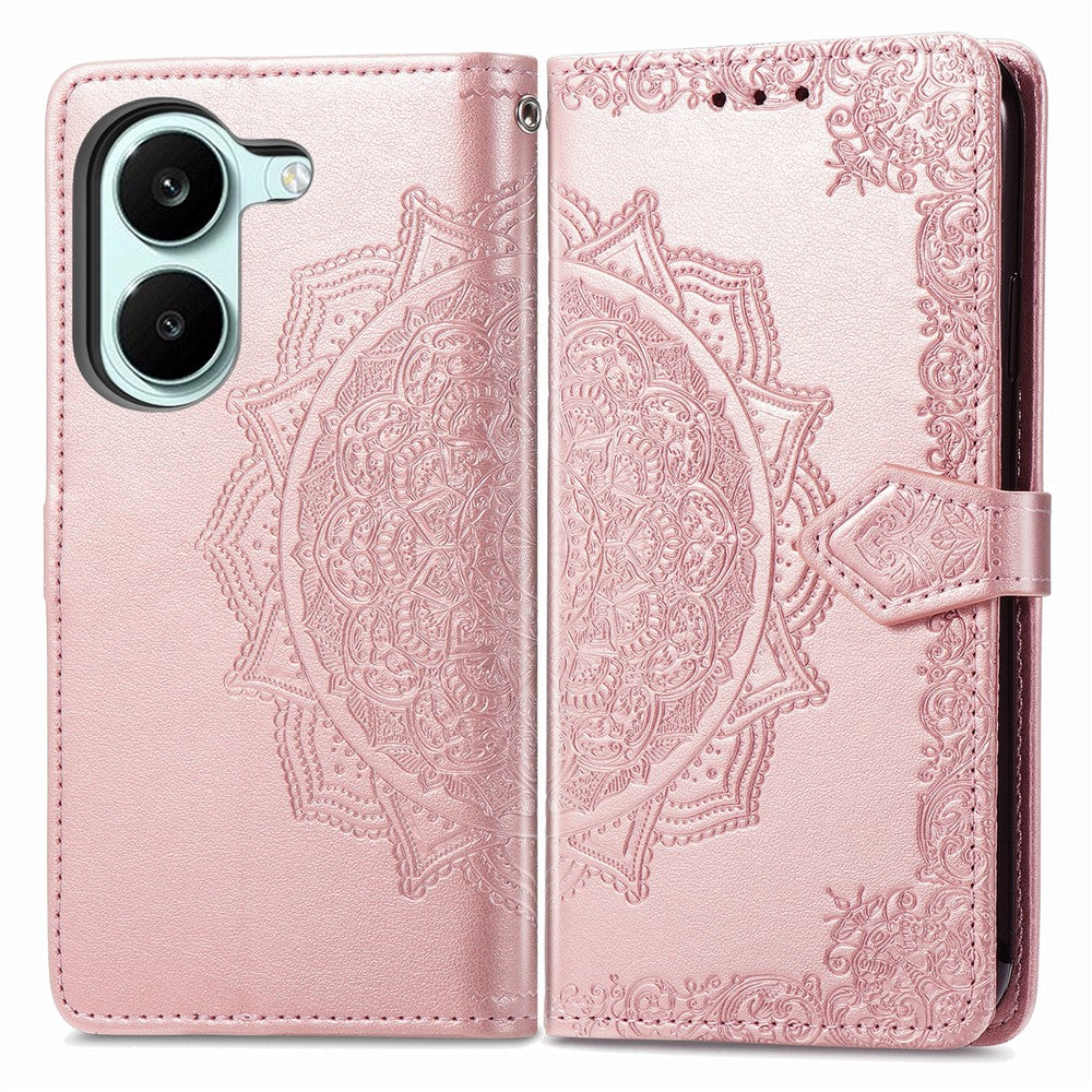 For Xiaomi Redmi Turbo 5 5G  /  Poco X8 Pro 5G Wallet Case Mandala Flower Leather Phone Cover Stand