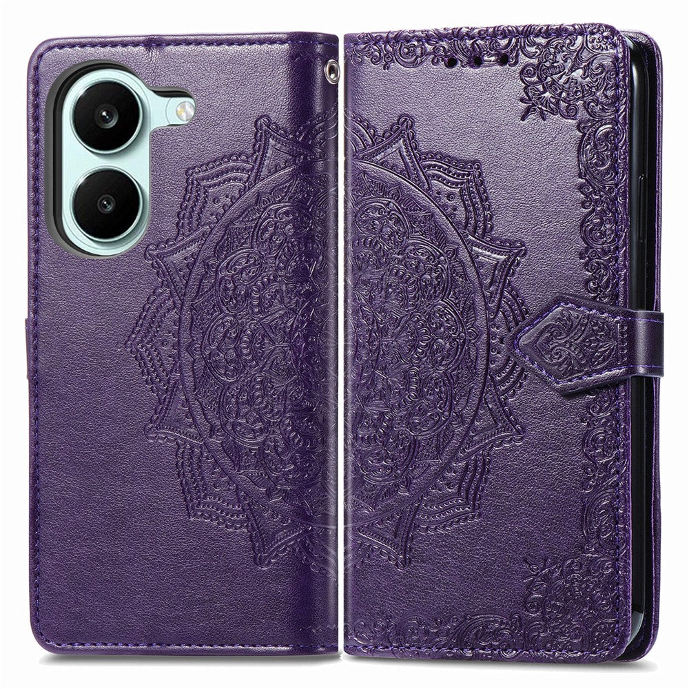 For Xiaomi Redmi Turbo 5 5G  /  Poco X8 Pro 5G Wallet Case Mandala Flower Leather Phone Cover Stand