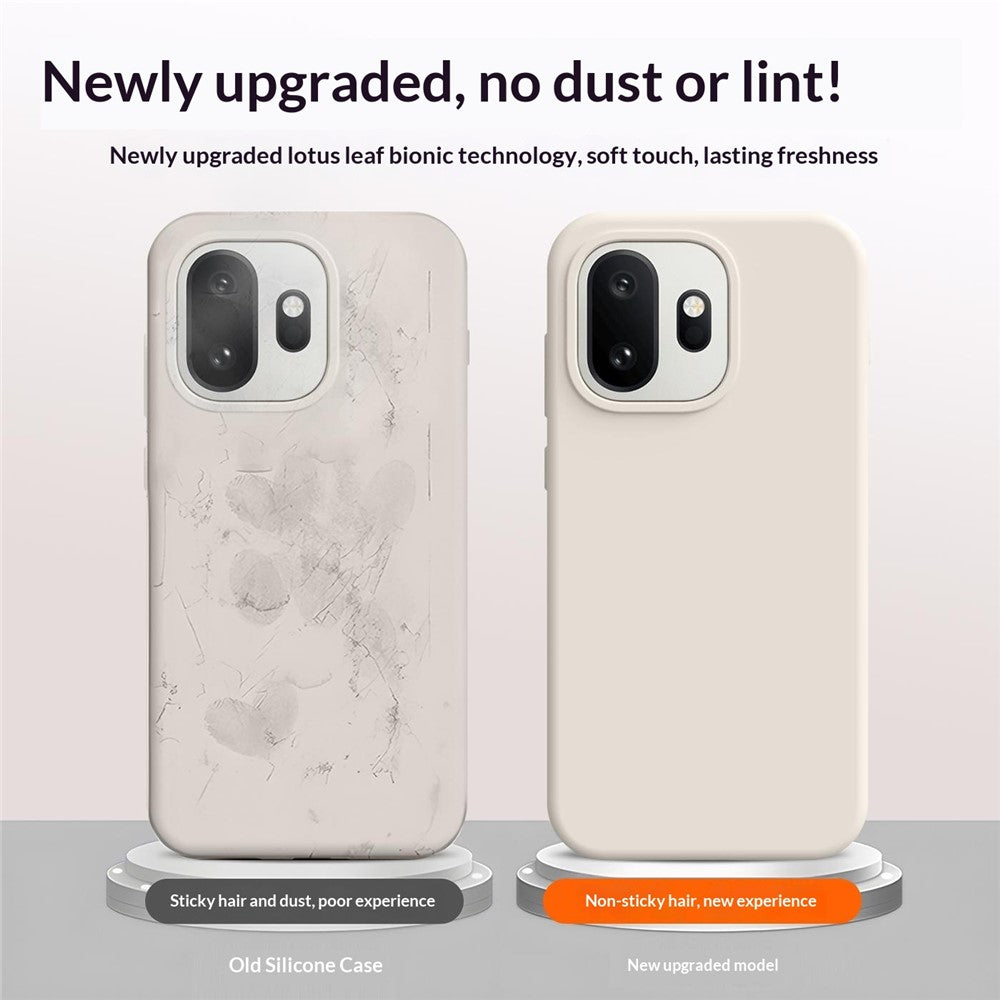 For OnePlus 15T 5G Case Skin-Friendly Liquid Silicone + PC Phone Cover