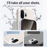 For OnePlus 15T 5G Case Skin-Friendly Liquid Silicone + PC Phone Cover