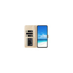For Honor 600 Lite 5G Wallet Case Litchi Texture Leather Flip Cover with Card Slots and Hand Strap