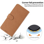 For Honor 600 Lite 5G Wallet Case Litchi Texture Leather Flip Cover with Card Slots and Hand Strap