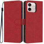 For Honor 600 Lite 5G Wallet Case Litchi Texture Leather Flip Cover with Card Slots and Hand Strap