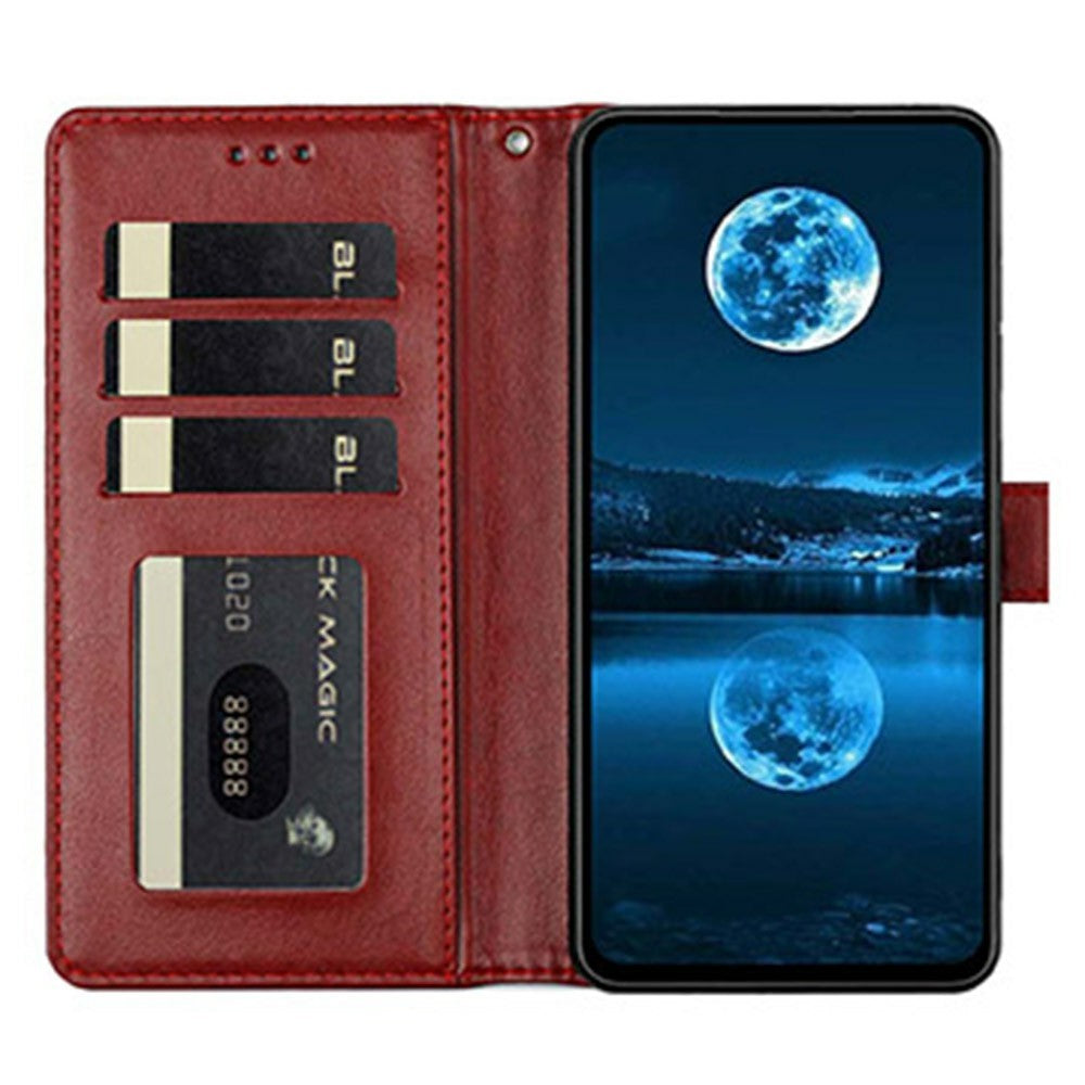 For Xiaomi Poco F8 Ultra 5G / Redmi K90 Pro Max 5G Wallet Case Litchi Texture Leather Flip Cover with Card Slots and Hand Strap