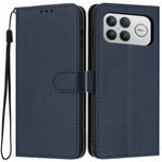 For Xiaomi Poco F8 Ultra 5G / Redmi K90 Pro Max 5G Wallet Case Litchi Texture Leather Flip Cover with Card Slots and Hand Strap