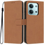 Wallet Case For Xiaomi Poco C85 5G  /  Redmi 15C 5G (EU) (173mm)  /  4G (EU) (173mm) Litchi Texture Leather Flip Cover with Card Slots and Hand Strap