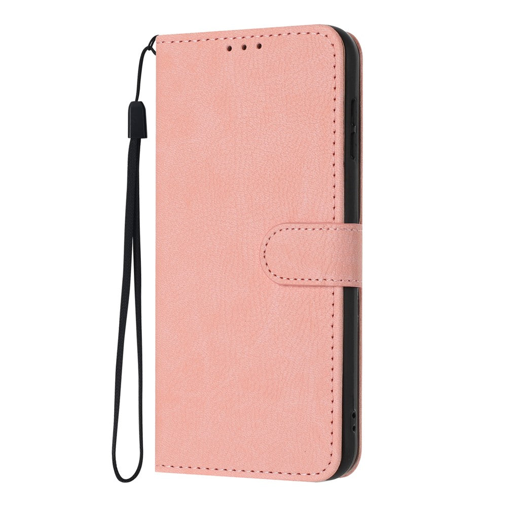 Wallet Case For Xiaomi Redmi 15C 5G (Global) (171mm)  /  4G (Global) (171mm)  /  Poco C85 4G (171mm) Litchi Texture Leather Flip Cover with Card Slots and Hand Strap