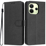 Xiaomi Redmi Note 14 4G (163.25mm) Plånboksfodral Litchitexturerat Läderflikfodral med Kortfack och Handrem