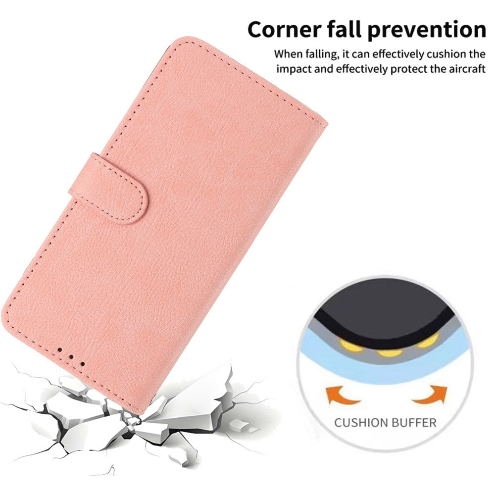 Wallet Case For Xiaomi Redmi Note 14 Pro 5G  /  Poco X7 5G Litchi Texture Leather Flip Cover with Card Slots and Hand Strap