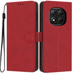 Wallet Case For Xiaomi Redmi Note 14 Pro 5G  /  Poco X7 5G Litchi Texture Leather Flip Cover with Card Slots and Hand Strap