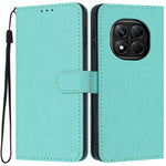 Wallet Case For Xiaomi Redmi Note 14 Pro 5G  /  Poco X7 5G Litchi Texture Leather Flip Cover with Card Slots and Hand Strap