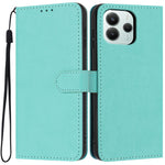 For Xiaomi Redmi Note 14 5G Wallet Case Litchi Texture Leather Flip Cover with Card Slots and Hand Strap