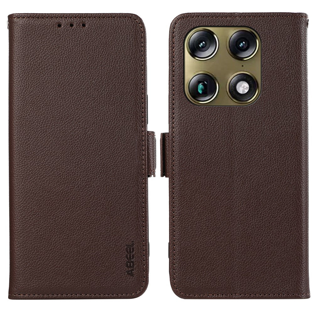 ABEEL til Motorola Moto X70 Air Pro 5G / Signature 5G Etui Litchi Tekstur Læder RFID Blokerende Telefon Cover