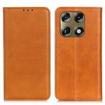 For Motorola Moto X70 Air Pro 5G  /  Signature 5G Case Cowhide Texture Split Leather Flip Wallet Phone Cover
