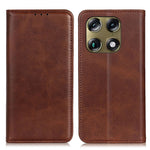 For Motorola Moto X70 Air Pro 5G  /  Signature 5G Case Cowhide Texture Split Leather Flip Wallet Phone Cover