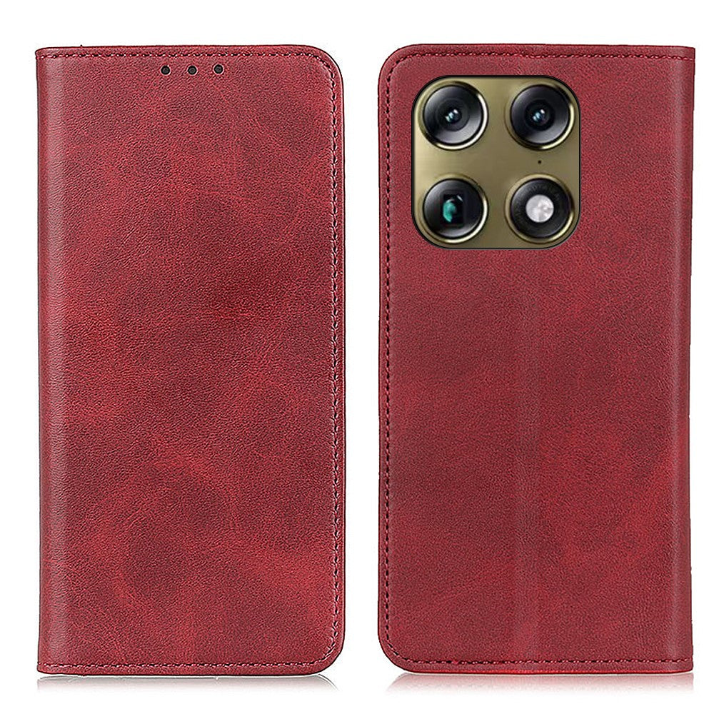 For Motorola Moto X70 Air Pro 5G  /  Signature 5G Case Cowhide Texture Split Leather Flip Wallet Phone Cover