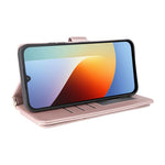 Læderetui til Xiaomi Poco C85x 5G / Poco C81 4G / Poco C81 Pro 4G / Redmi A7 Pro 4G (171.56 mm) / Redmi A7 Pro 5G, stående pungetui til telefon med skulderrem / håndledsrem
