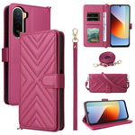 Læderetui til Xiaomi Poco C85x 5G / Poco C81 4G / Poco C81 Pro 4G / Redmi A7 Pro 4G (171.56 mm) / Redmi A7 Pro 5G, stående pungetui til telefon med skulderrem / håndledsrem
