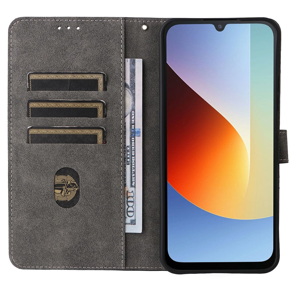Wallet Case for Xiaomi Poco C85x 5G / Poco C81 4G / Poco C81 Pro 4G / Redmi A7 Pro 4G (171.56mm) / Redmi A7 Pro 5G RFID Blocking PU Leather Phone Cover Stand with Strap