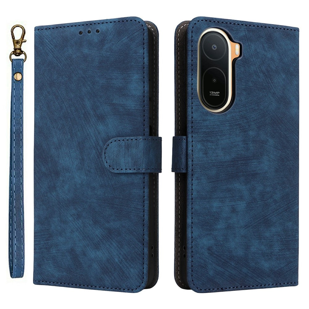 Wallet Case for Xiaomi Poco C85x 5G / Poco C81 4G / Poco C81 Pro 4G / Redmi A7 Pro 4G (171.56mm) / Redmi A7 Pro 5G RFID Blocking PU Leather Phone Cover Stand with Strap