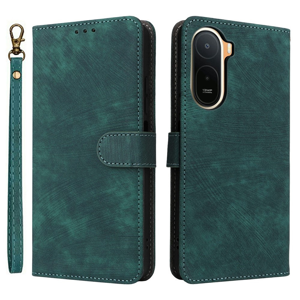 Wallet Case for Xiaomi Poco C85x 5G / Poco C81 4G / Poco C81 Pro 4G / Redmi A7 Pro 4G (171.56mm) / Redmi A7 Pro 5G RFID Blocking PU Leather Phone Cover Stand with Strap