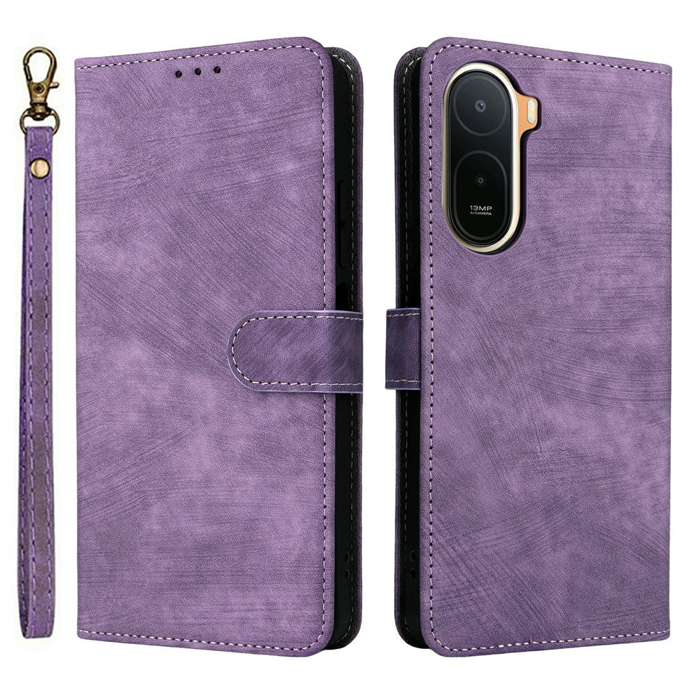 Wallet Case for Xiaomi Poco C85x 5G / Poco C81 4G / Poco C81 Pro 4G / Redmi A7 Pro 4G (171.56mm) / Redmi A7 Pro 5G RFID Blocking PU Leather Phone Cover Stand with Strap