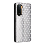 Wallet Case for Xiaomi Poco C85x 5G / Poco C81 4G / Poco C81 Pro 4G / Redmi A7 Pro 4G (171.56mm) / Redmi A7 Pro 5G Rhombus Imprinted PU Leather Phone Cover