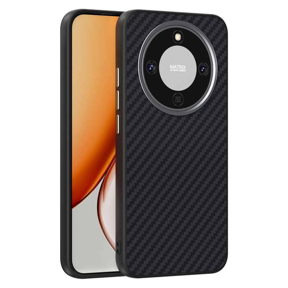 ABEEL Magnetic Case For Honor Magic8 Lite 5G  /  X9d 5G  /  X70 5G Carbon Fiber Texture Phone Back Cover