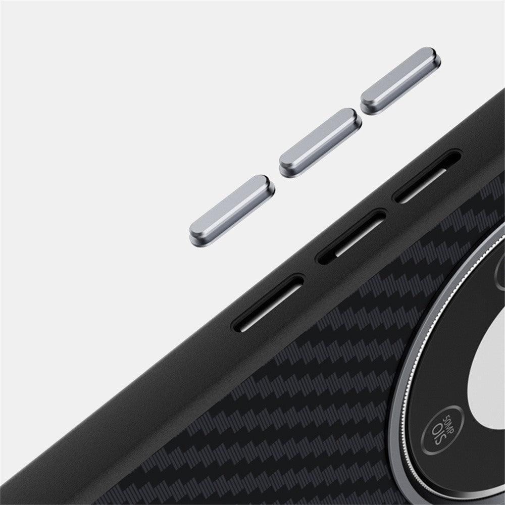 ABEEL Magnetic Case For Honor Magic8 Lite 5G  /  X9d 5G  /  X70 5G Carbon Fiber Texture Phone Back Cover