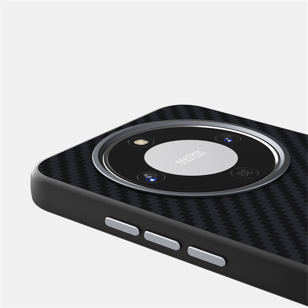 ABEEL Magnetic Case For Honor Magic8 Lite 5G  /  X9d 5G  /  X70 5G Carbon Fiber Texture Phone Back Cover
