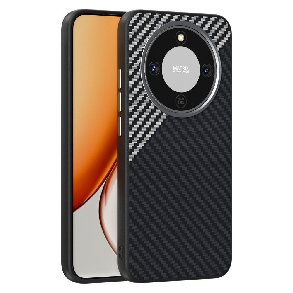 ABEEL Magnetic Case For Honor Magic8 Lite 5G  /  X9d 5G  /  X70 5G Carbon Fiber Texture Phone Back Cover