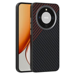 ABEEL Magnetic Case For Honor Magic8 Lite 5G  /  X9d 5G  /  X70 5G Carbon Fiber Texture Phone Back Cover
