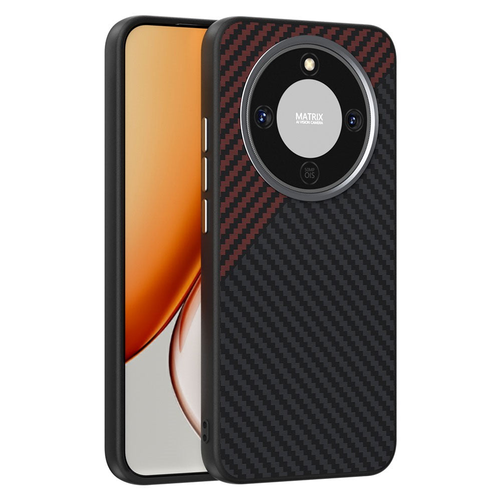 ABEEL Magnetic Case For Honor Magic8 Lite 5G  /  X9d 5G  /  X70 5G Carbon Fiber Texture Phone Back Cover