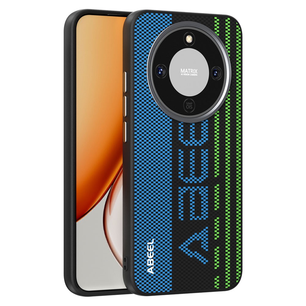 ABEEL Magnetic Case For Honor Magic8 Lite 5G  /  X9d 5G  /  X70 5G Micro-Embossing 6D Printed PC TPU Aluminum Alloy Leather Phone Cover