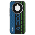 ABEEL Magnetic Case For Honor Magic8 Lite 5G  /  X9d 5G  /  X70 5G Micro-Embossing 6D Printed PC TPU Aluminum Alloy Leather Phone Cover