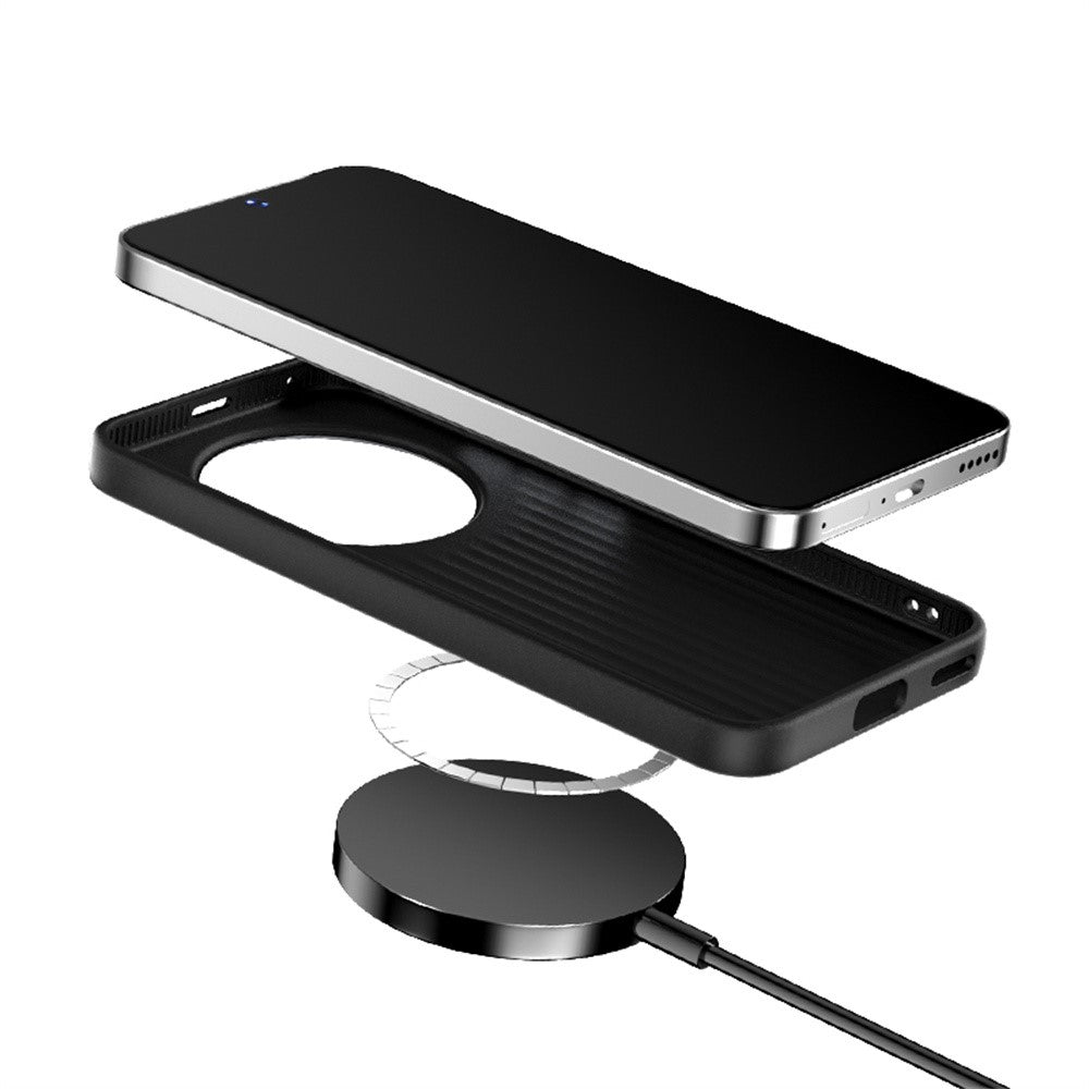ABEEL Magnetic Case For Honor Magic8 Lite 5G  /  X9d 5G  /  X70 5G Micro-Embossing 6D Printed PC TPU Aluminum Alloy Leather Phone Cover