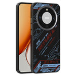 ABEEL Magnetic Case For Honor Magic8 Lite 5G  /  X9d 5G  /  X70 5G Micro-Embossing 6D Printed PC TPU Aluminum Alloy Leather Phone Cover