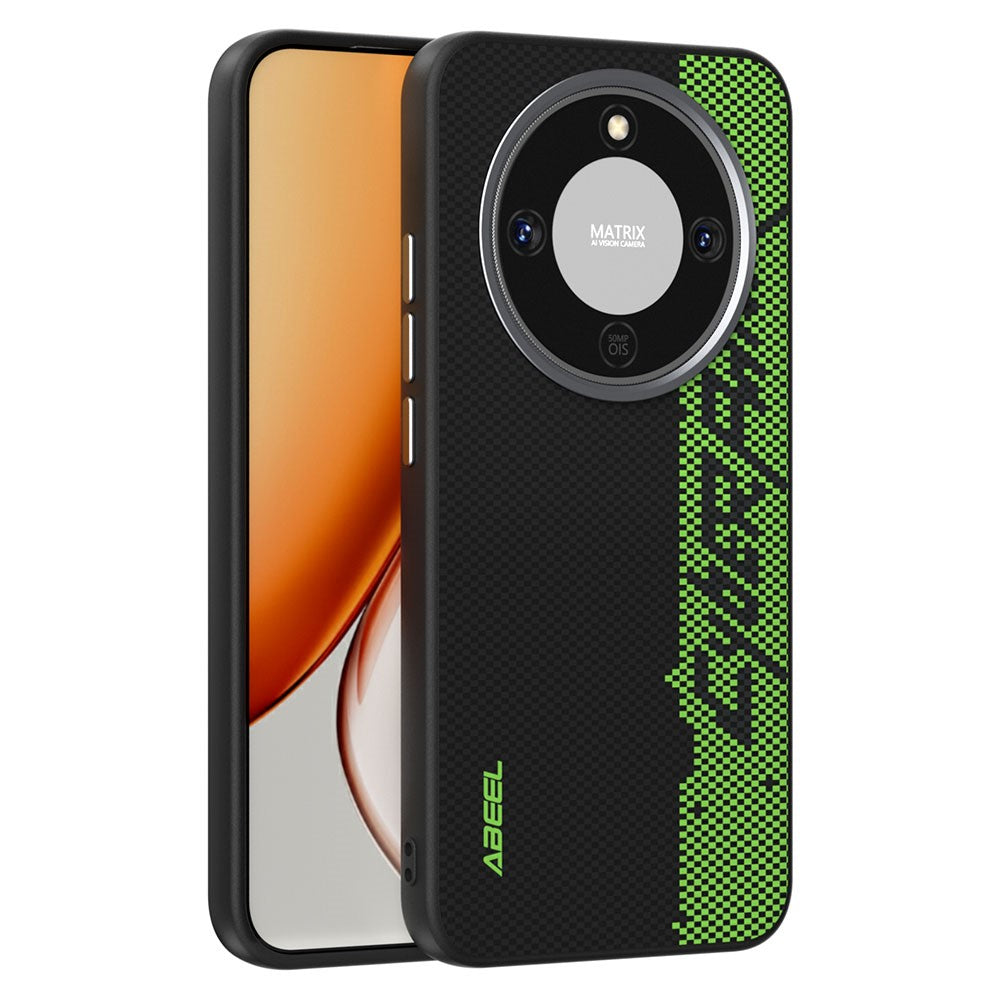 ABEEL Magnetic Case For Honor Magic8 Lite 5G  /  X9d 5G  /  X70 5G Micro-Embossing 6D Printed PC TPU Aluminum Alloy Leather Phone Cover